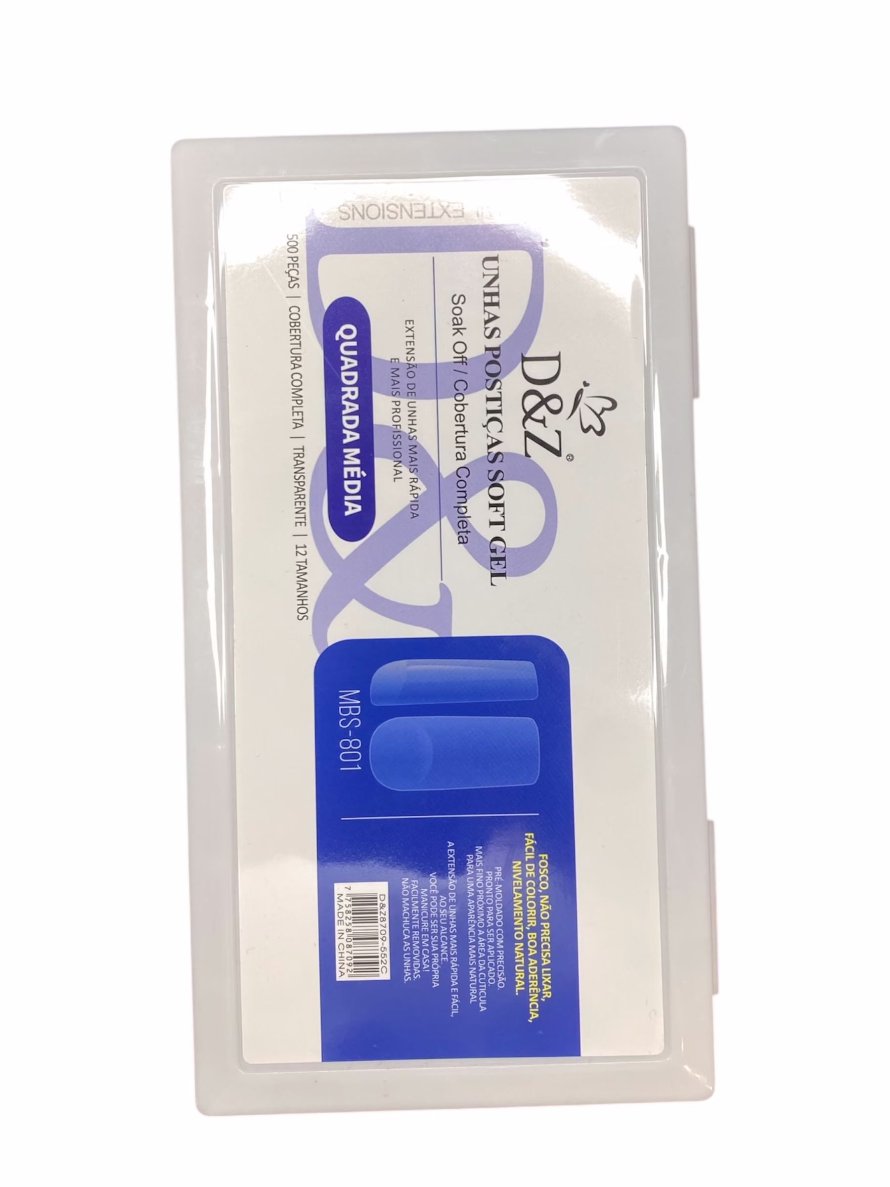 Soft Gel Transparente Dez com 500 Unidades
