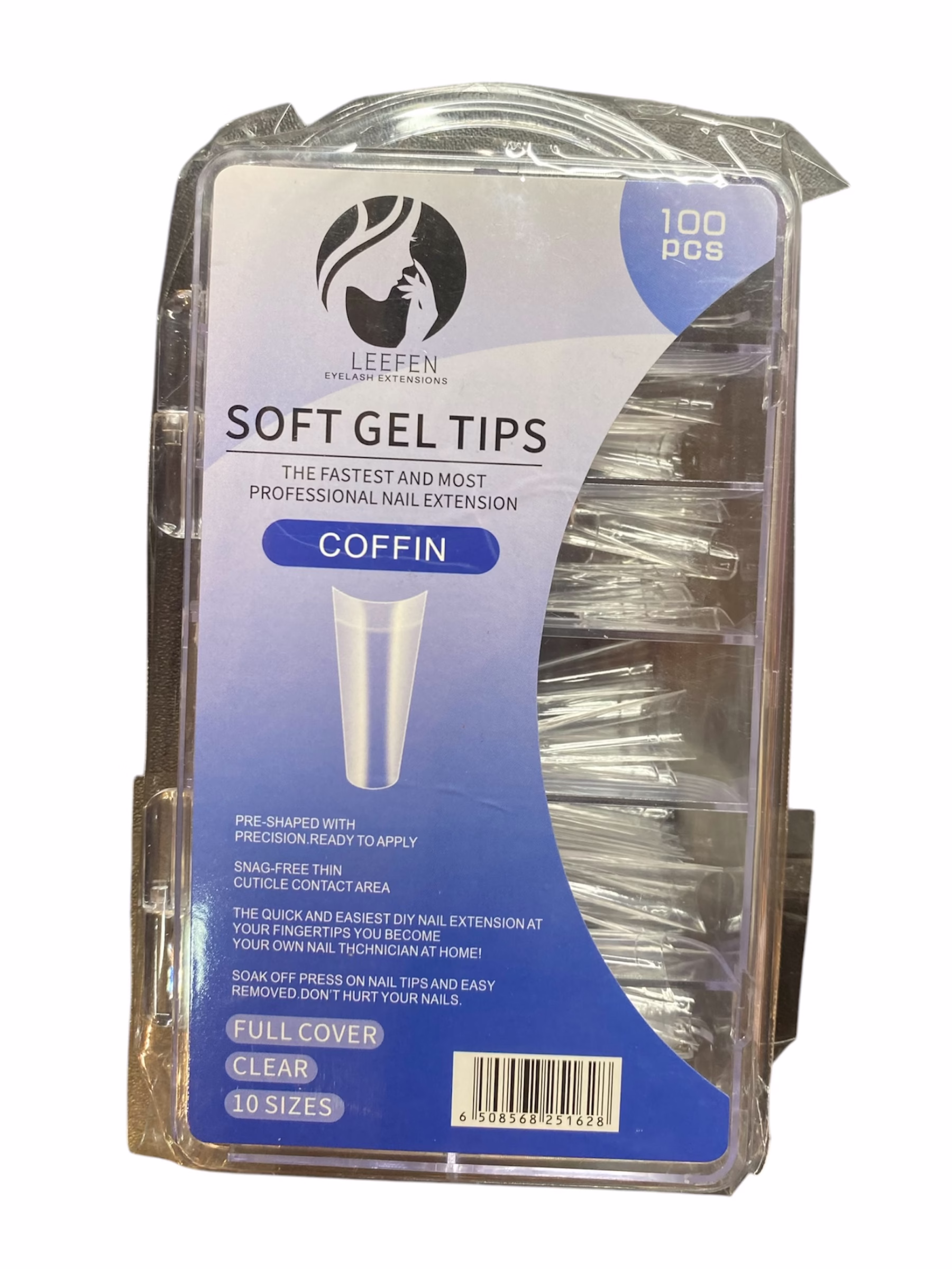 Soft Gel Transparente Leefen 100 Unidades