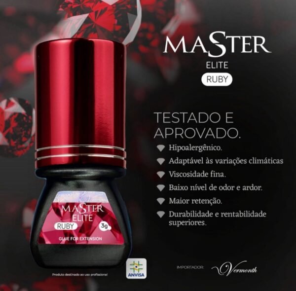 Cola de Cilios Master Elite Ruby 3ml