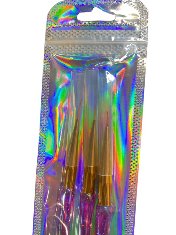 Kit de Pincel 3 Unidades Ponta Fina - Imagem 2