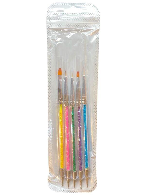 Kit de Pincel 5 Unidades com 1 Lado Boleador