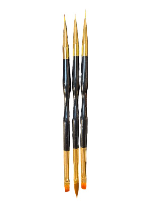 Kit de Pincel 3 unidades com 2 lados