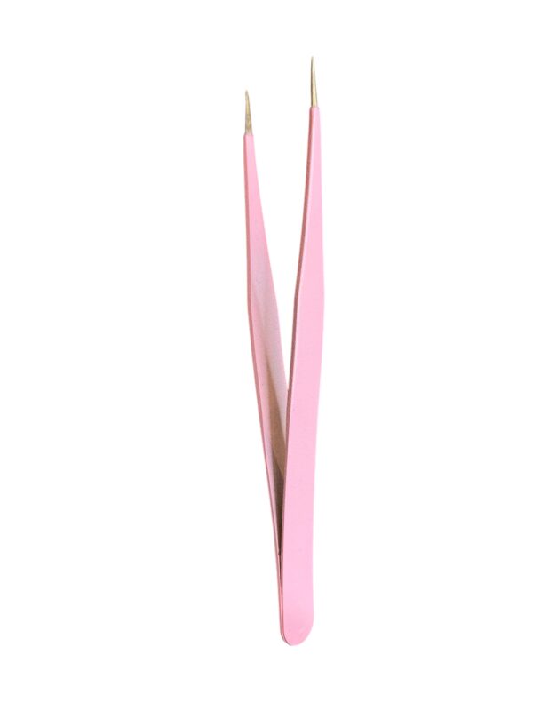Pinça de Cílios Rosa Reta - New Air