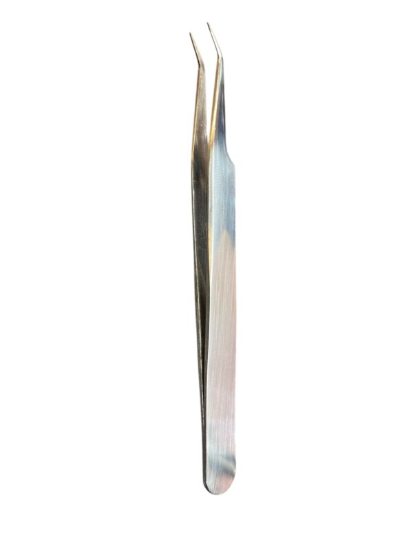 Pinça de Cílios Prata Curva - Zolo