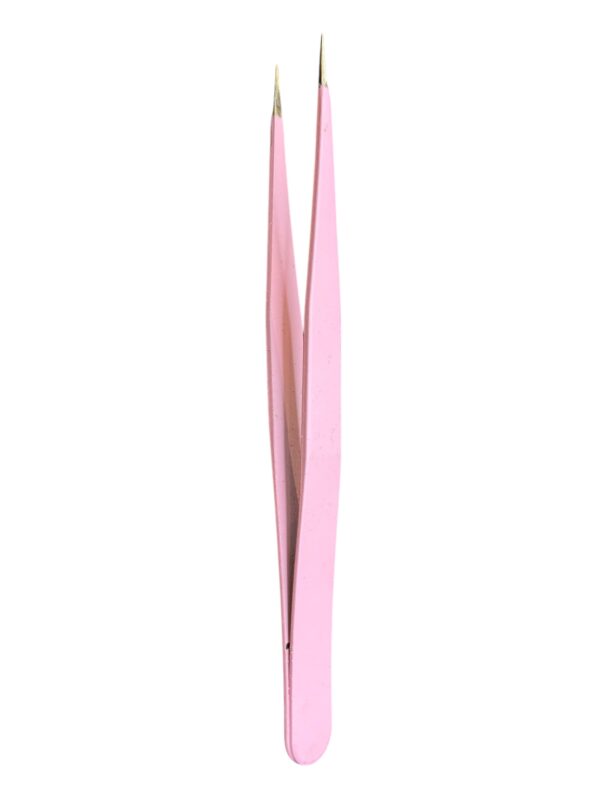 Pinça de Cílios Rosa Reta - Galante