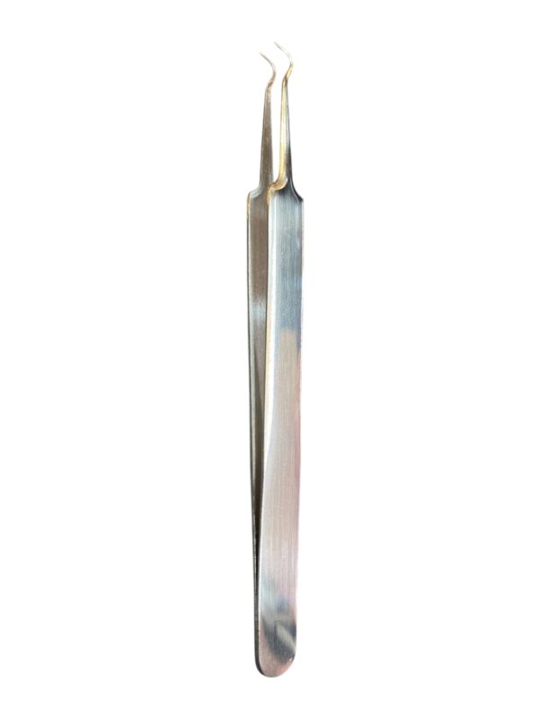 Pinça de Cílios Prata Curva - Zolo