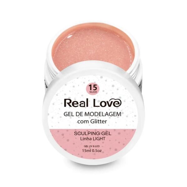 Gel Real Love com Glitter 15ml - Image 8