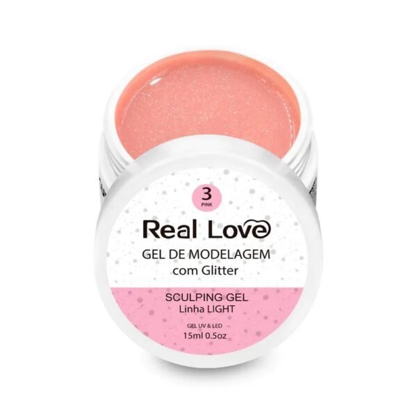 Gel Real Love com Glitter 15ml - Image 4