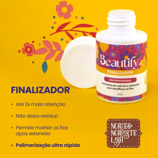 Finalizador para Extensão de Cílios Beautify Pro – 50ml - Imagem 2
