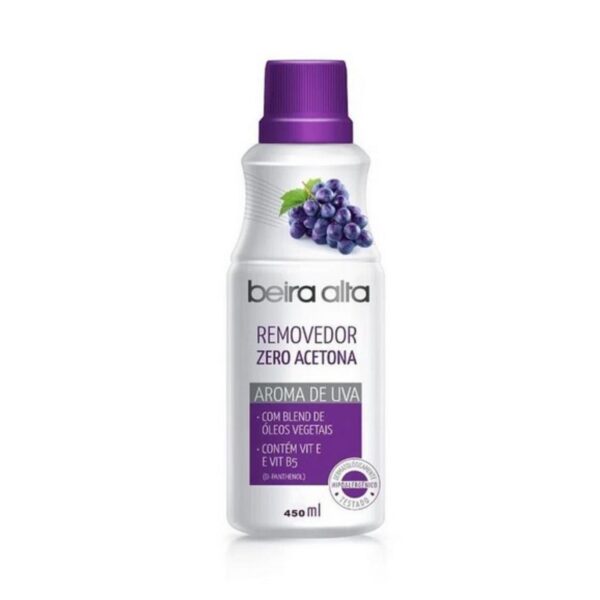 Removedor Beira Alta Zero Acetona – Aroma Uva – 450ml