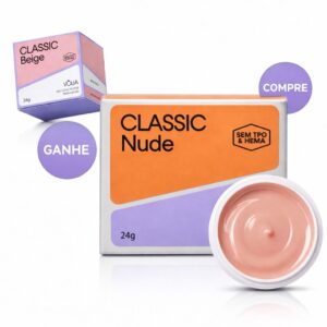 Refil Cápsula Gel Classic Nude 24g, Volia