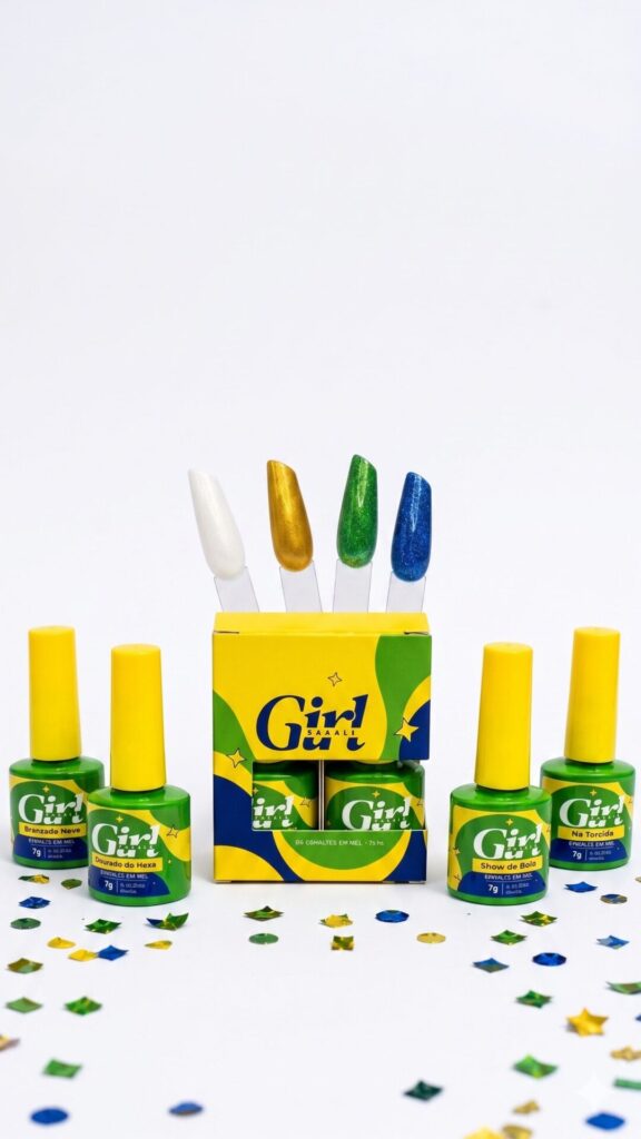 Kit Esmalte em Gel Girl Fatale Especial Copa do Mundo