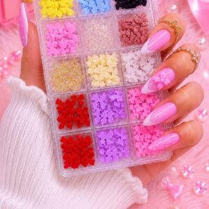 Kit Decoração Lacinhos 3D para Unhas